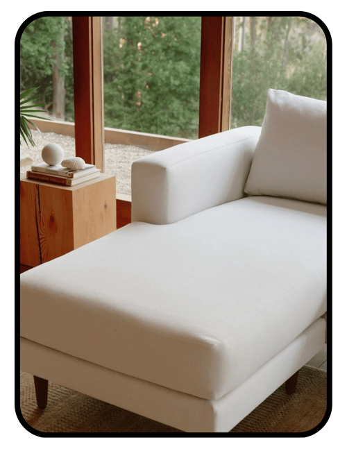 Sabai eco-friendly couch with organic and OEKO-TEX certified hemp fabric