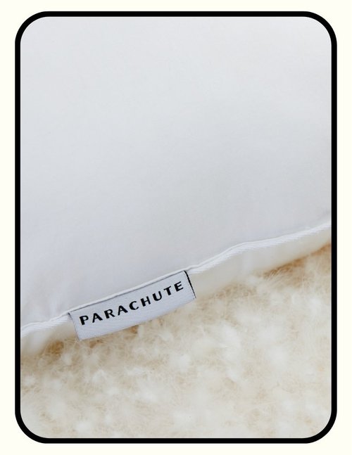 Parachute down pillow with Class 1 OEKO-TEX certified cotton cover and RDS certified down fill