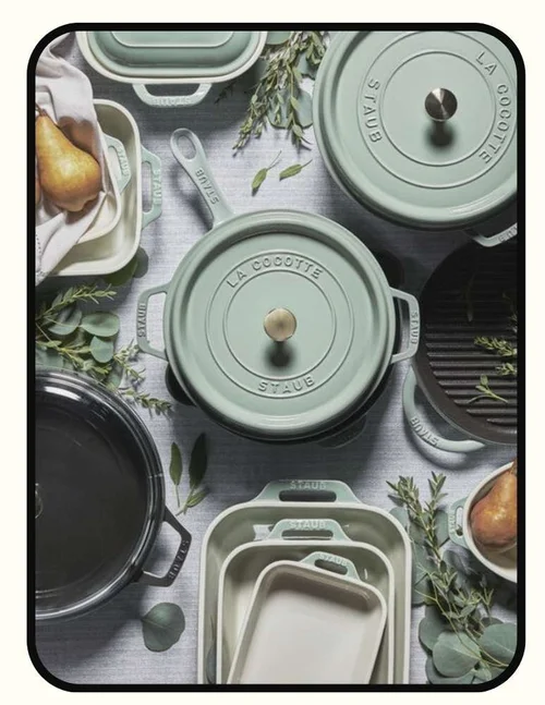 Staub enameled cast iron dutch oven