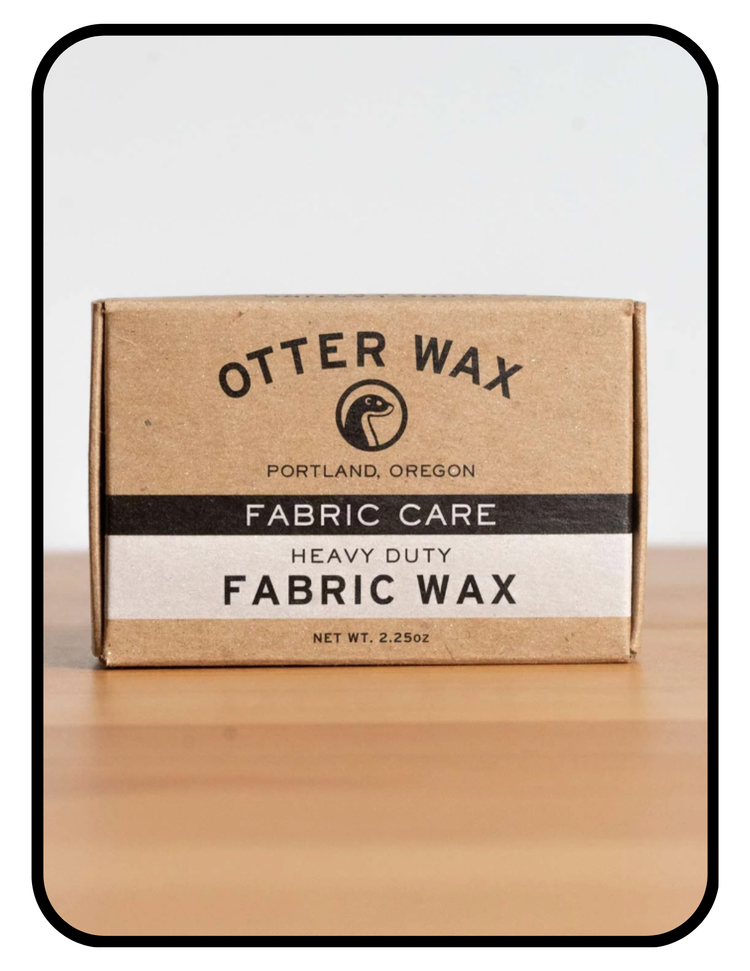 Otter Wax fabric wax for waterproofing natural shower curtains