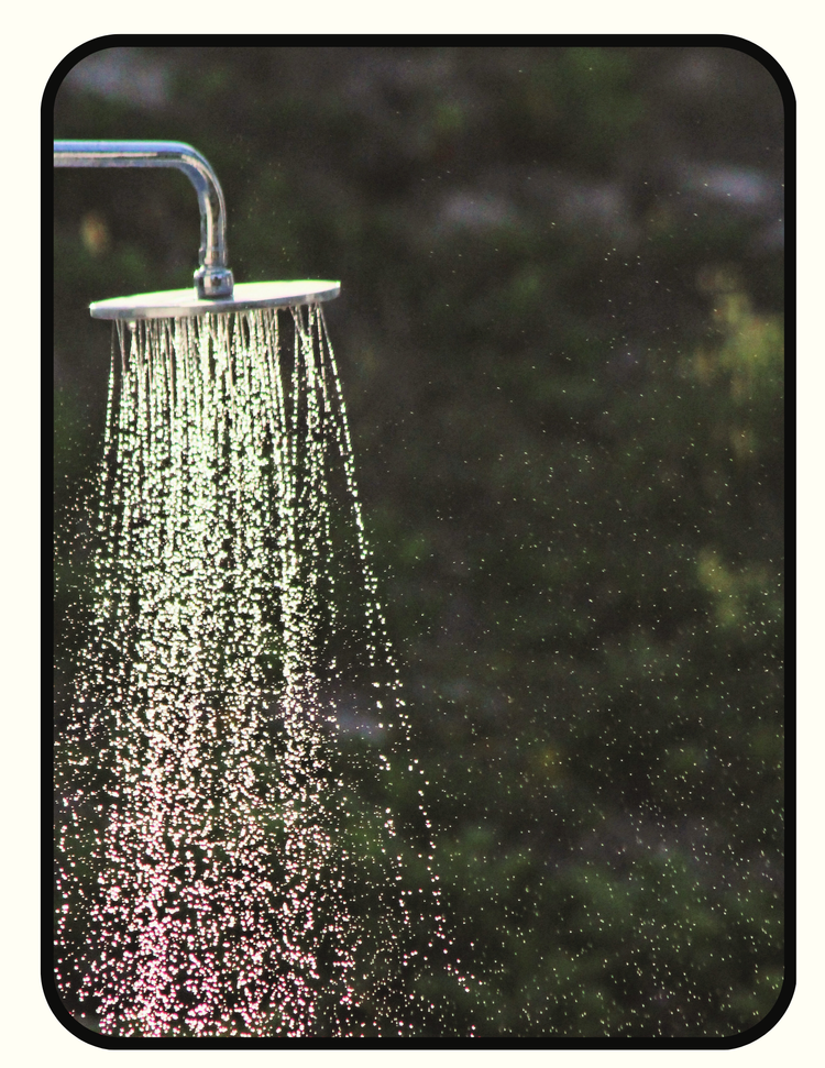 Crystal Quest handheld shower head filter combo