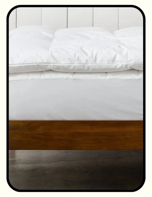 Parachute OEKO-TEX certified down alternative mattress topper with cotton encasement