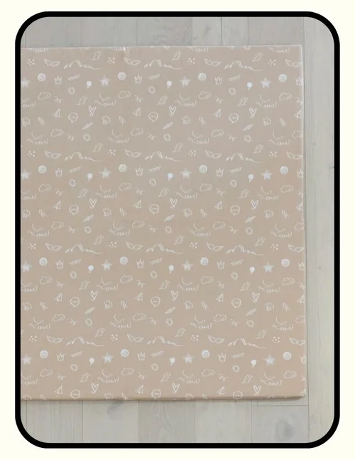 Pillobebe CorkiMat play pad with GOTS certified organic cotton cover