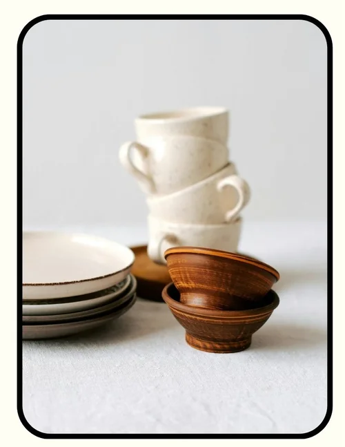 Etsy ceramic non-toxic dinner plates handmade pottery