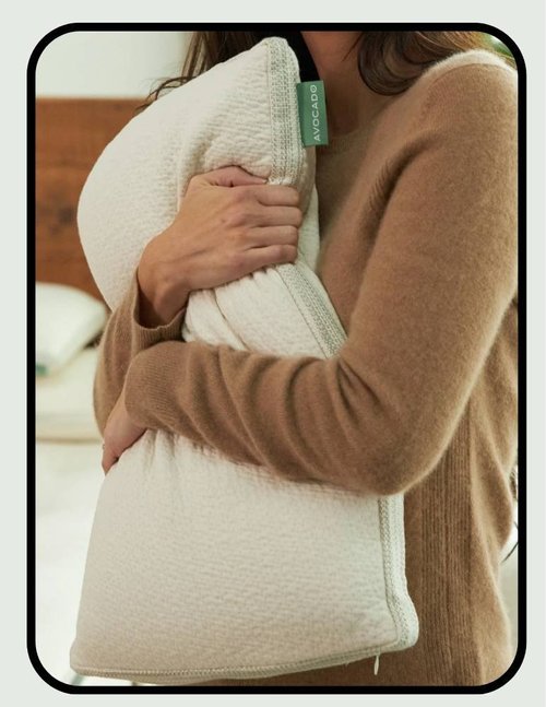 Avocado GOLS certified latex and GOTS certified kapok organic throw pillow insert