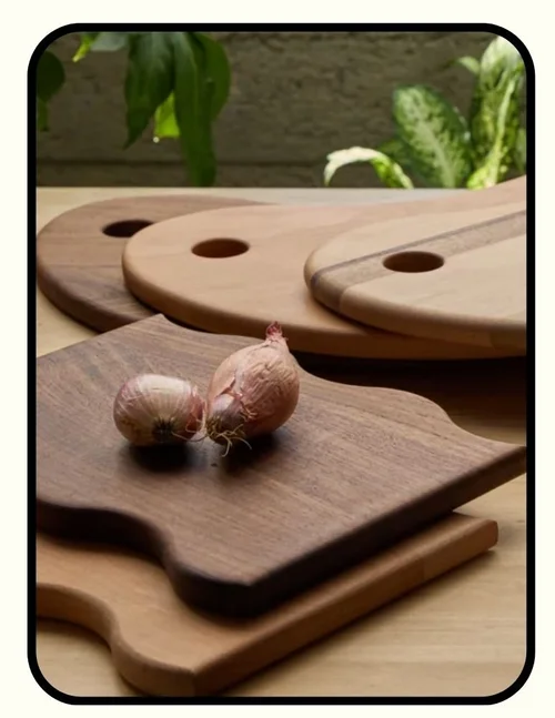 Avocado zero waste beechwood and walnut cutting boards