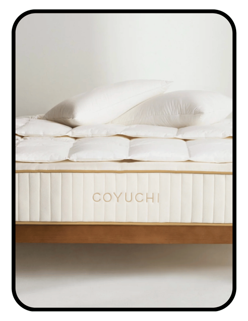 Coyuchi Natural REM organic mattress with undyed cotton and wool, GOLS and GOTS certified