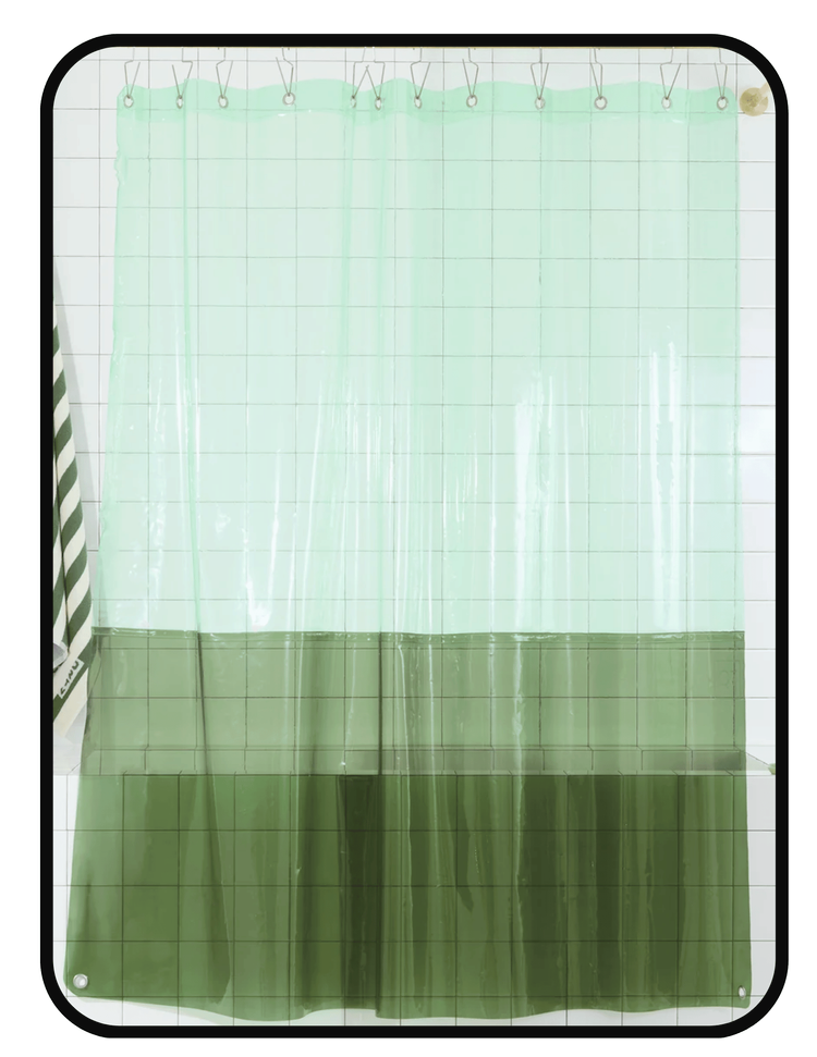 Quiet Town heavyweight EVA shower curtain liner