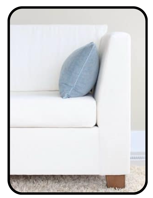 Savvy Rest natural Talalay latex sofa with organic cotton and hemp upholstery