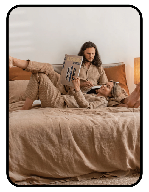 Magic Linen OEKO-TEX certified linen pillowcase in blush