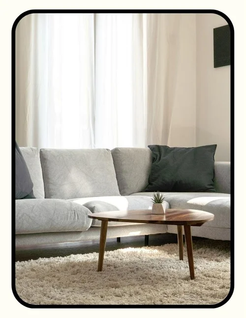 Albany Park couch awaiting material clarification for non-toxic rating