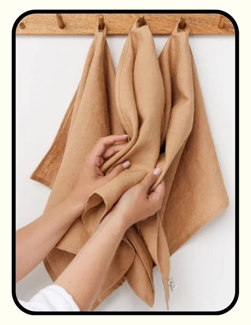 Magic Linen OEKO-TEX certified natural linen tea towels