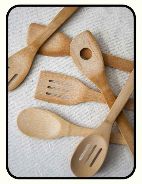 Ecosall unfinished solid wood non-toxic cooking utensils