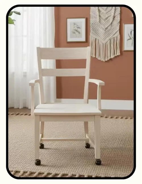 Solid wood desk chair