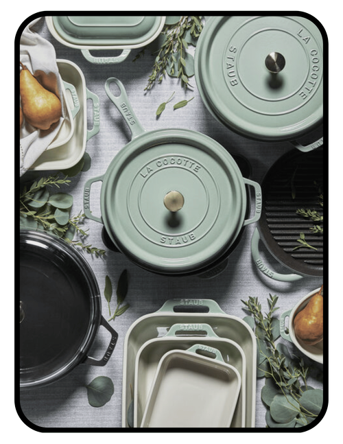 Staub enameled cast iron dutch oven