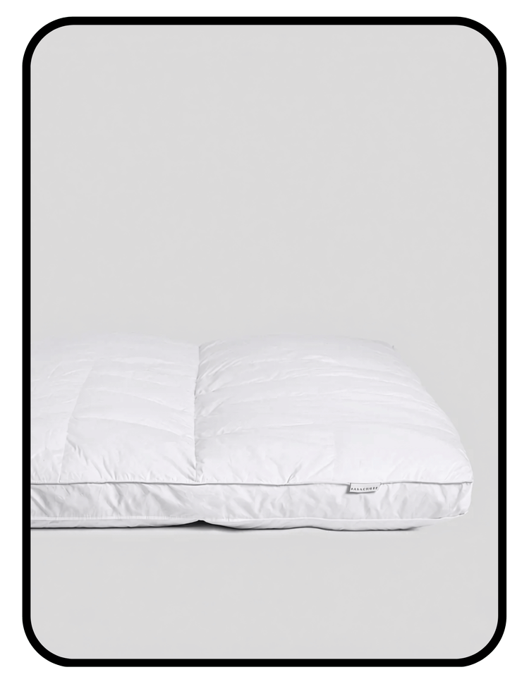 Parachute OEKO-TEX certified down alternative mattress topper with OEKO-TEX cotton encasement