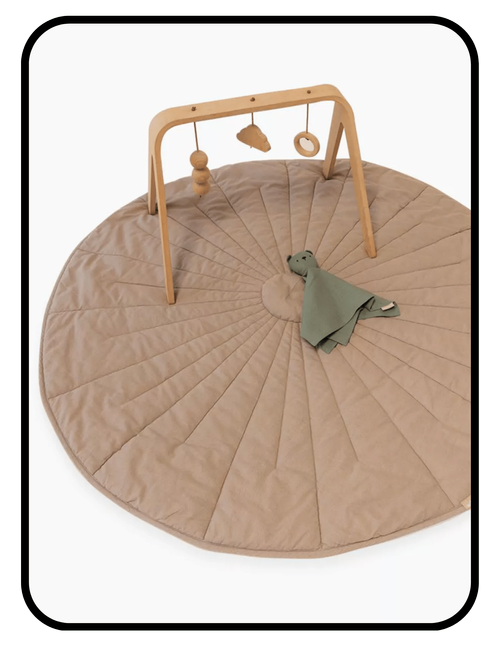 Light brown OEKO-TEX certified affordable play mat from Target
