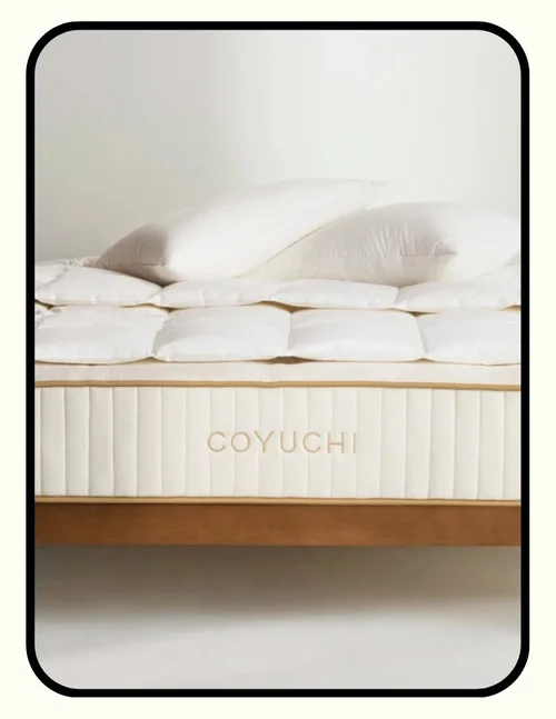 Coyuchi Natural REM organic mattress with undyed cotton and wool, GOLS and GOTS certified