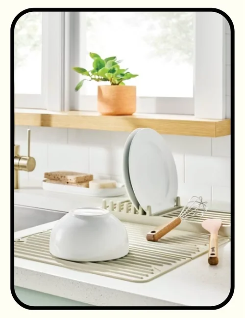 Affordable silicone dish drying mat from Target