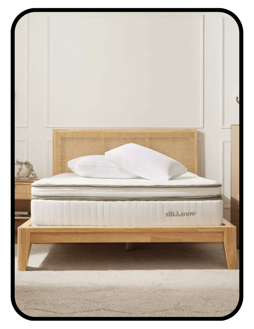 Silk and Snow organic latex hybrid mattress, GOLS and GOTS certified