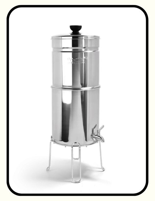 ProOne stainless steel gravity countertop water filter