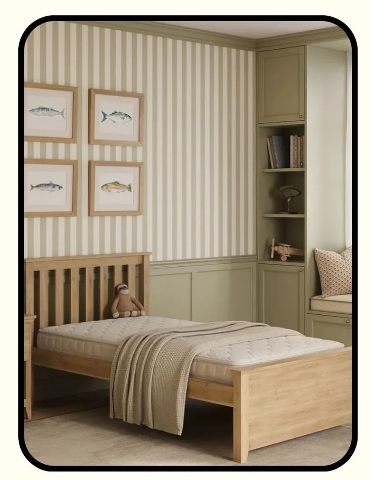Naturepedic organic kids mattress, glue-free heat-sealed coils, GOLS and GOTS certified