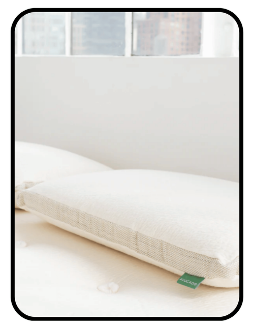 Mixture of organic Avocado latex and Parachute down pillows