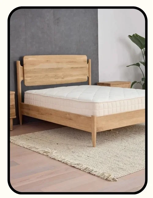 Naturepedic solid wood handcrafted bed frame, GreenGuard Gold certified