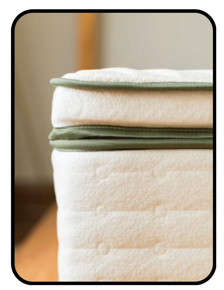 Avocado Green Hybrid organic latex, wool, and spring mattress