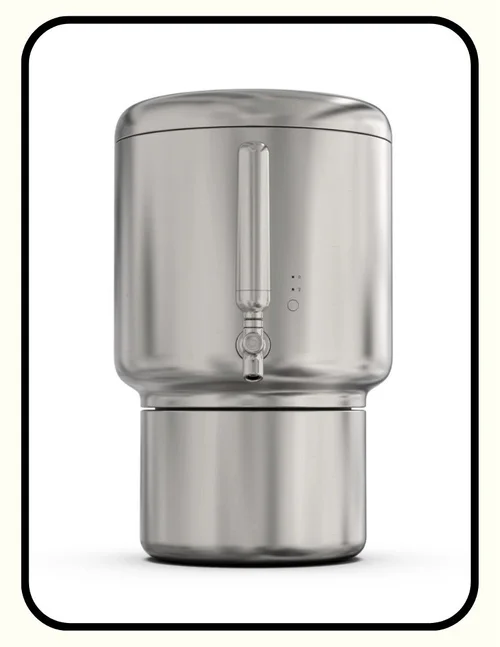 Rorra stainless steel countertop gravity water filter