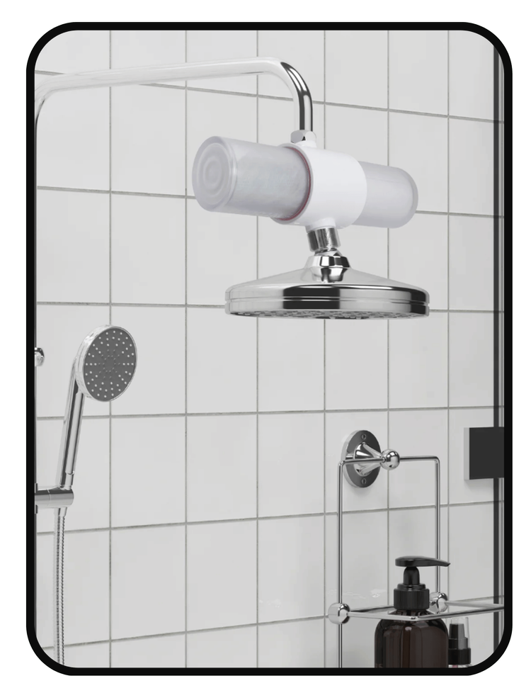 Weddell Duo inline shower filter attachment