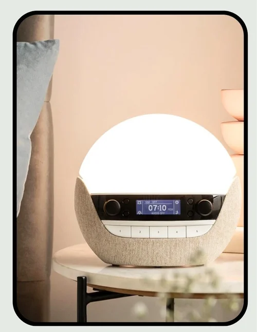 Lumie Bodyclock sunrise alarm clock with low-blue LED sunrise and sunset simulation