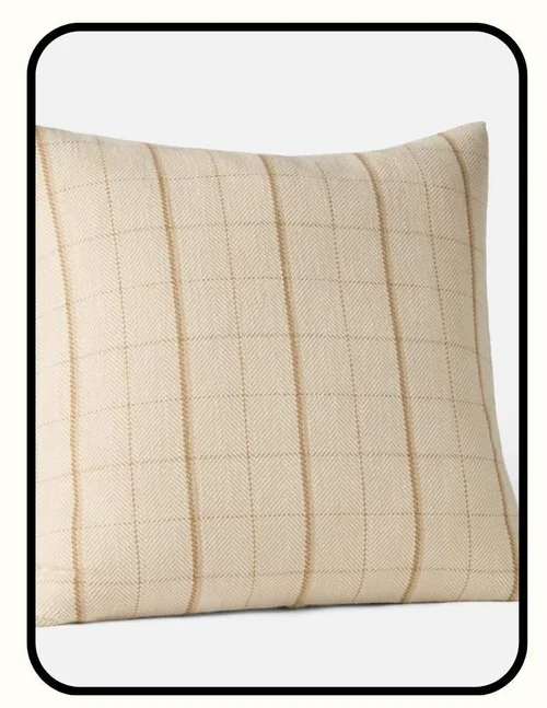 Coyuchi GOTS certified organic cotton decorative throw pillows