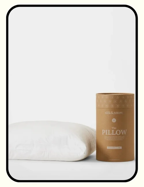 Silk and Snow adjustable hypoallergenic pillow with CertiPUR memory foam and OEKO-TEX polyester fiber in cotton cover