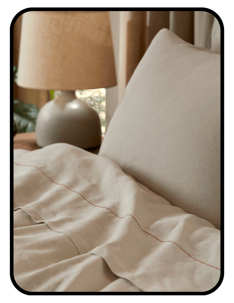 Parachute OEKO-TEX certified linen-TENCEL blend sheets