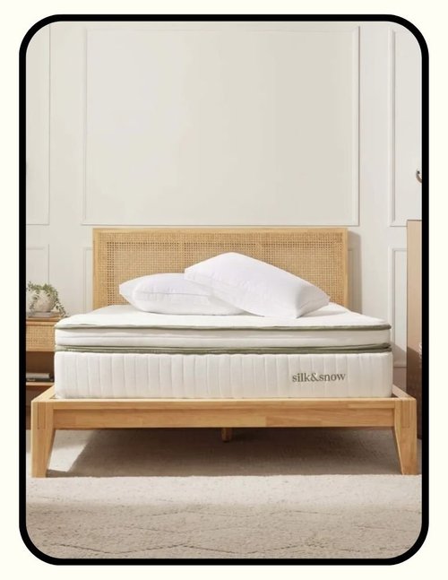 Silk and Snow organic latex hybrid mattress, GOLS and GOTS certified