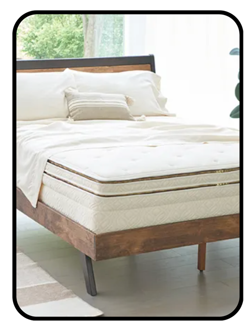 Naturepedic organic mattress with glue-free heat-sealed coils, GOLS and GOTS certified