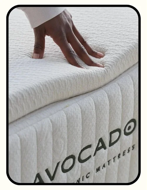 Avocado 3 inch GOLS organic Dunlop latex mattress topper with GOTS organic cotton cover