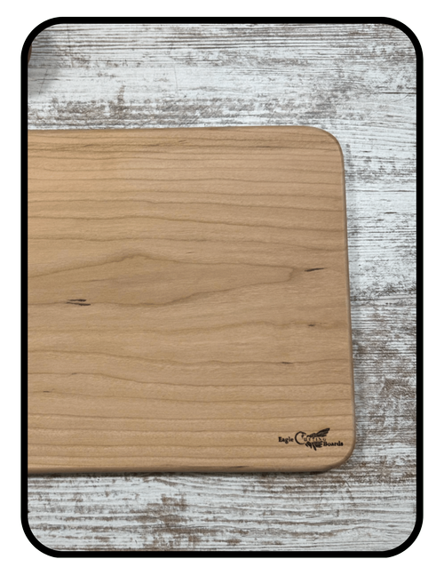Eagle solid cherry wood cutting board
