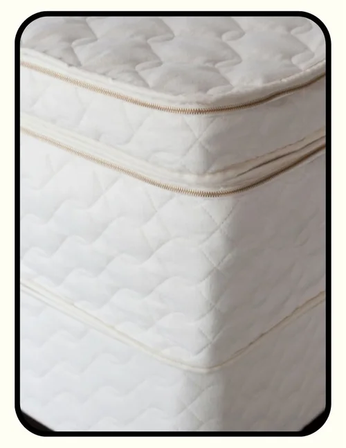 Savvy Rest GOLS organic Dunlop latex mattress topper with GOTS organic wool and cotton casing