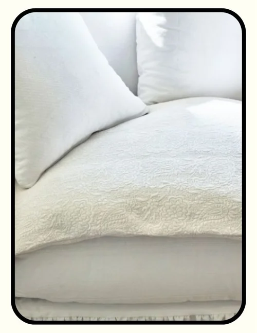 GreenRow non-toxic sofa topper in OEKO-TEX and GOTS certified fabric
