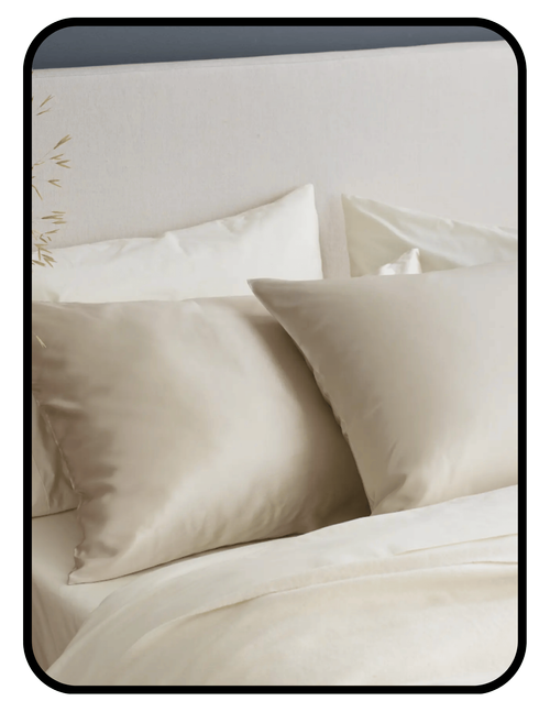 Quince OEKO-TEX certified mulberry silk pillowcase in ivory