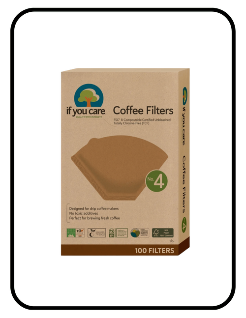 If You Care chlorine-free and PFAS-free unbleached paper coffee filters