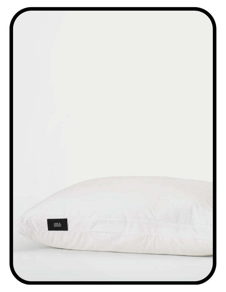 Silk and Snow adjustable hypoallergenic pillow with CertiPUR memory foam and OEKO-TEX polyester fiber in cotton cover