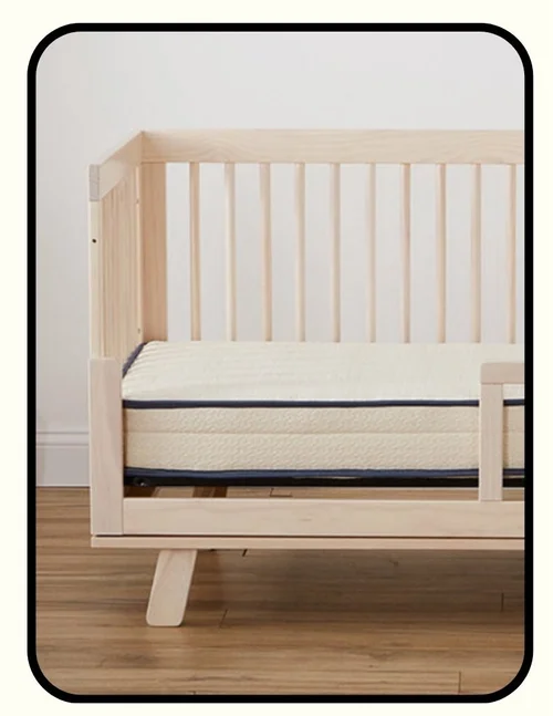 My Green Mattress organic innerspring crib mattress with GOLS latex and GOTS cotton
