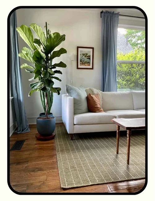 DIY non-toxic coffee table with turned wood legs and Rubio Monocoat finish