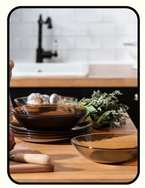 Duralex non-toxic tempered glass dinnerware plates
