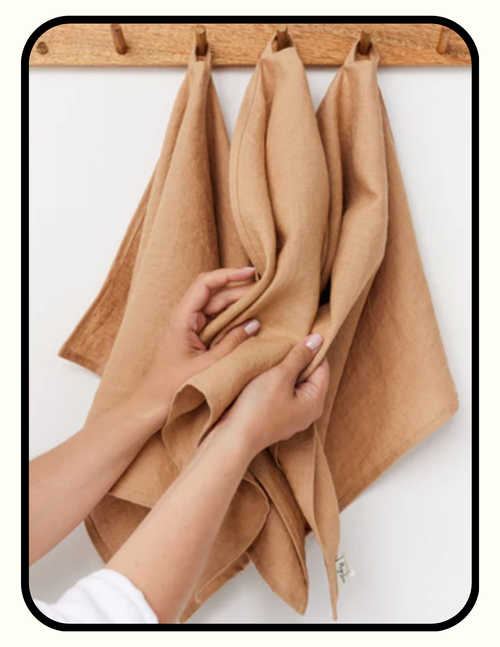 Magic Linen OEKO-TEX certified natural linen tea towels