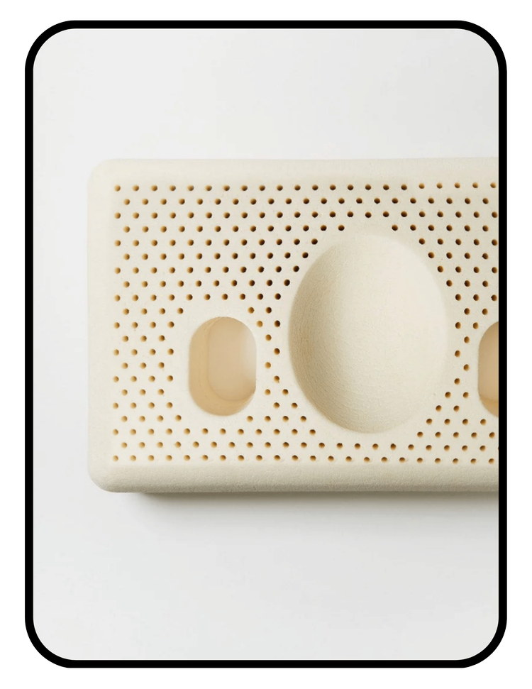 Coyuchi Turiya organic latex side sleeper pillow with GOLS organic Dunlop latex and GOTS organic cotton