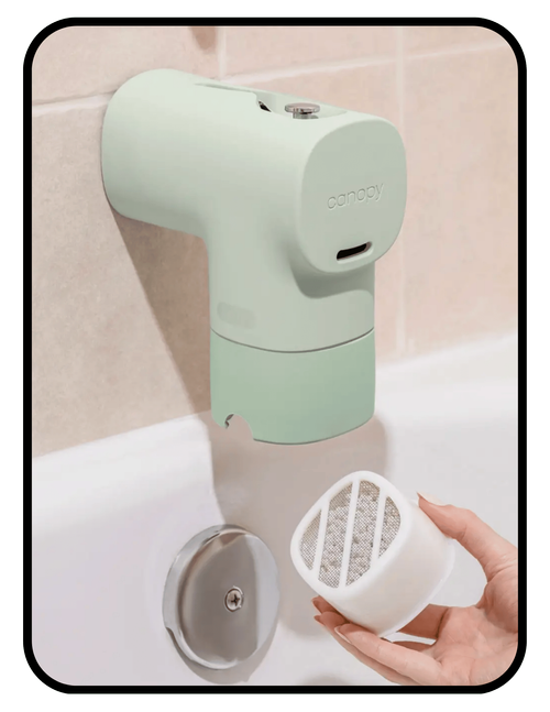 Canopy bath filter